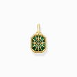 Pendant compass star green from the  collection in the THOMAS SABO online store