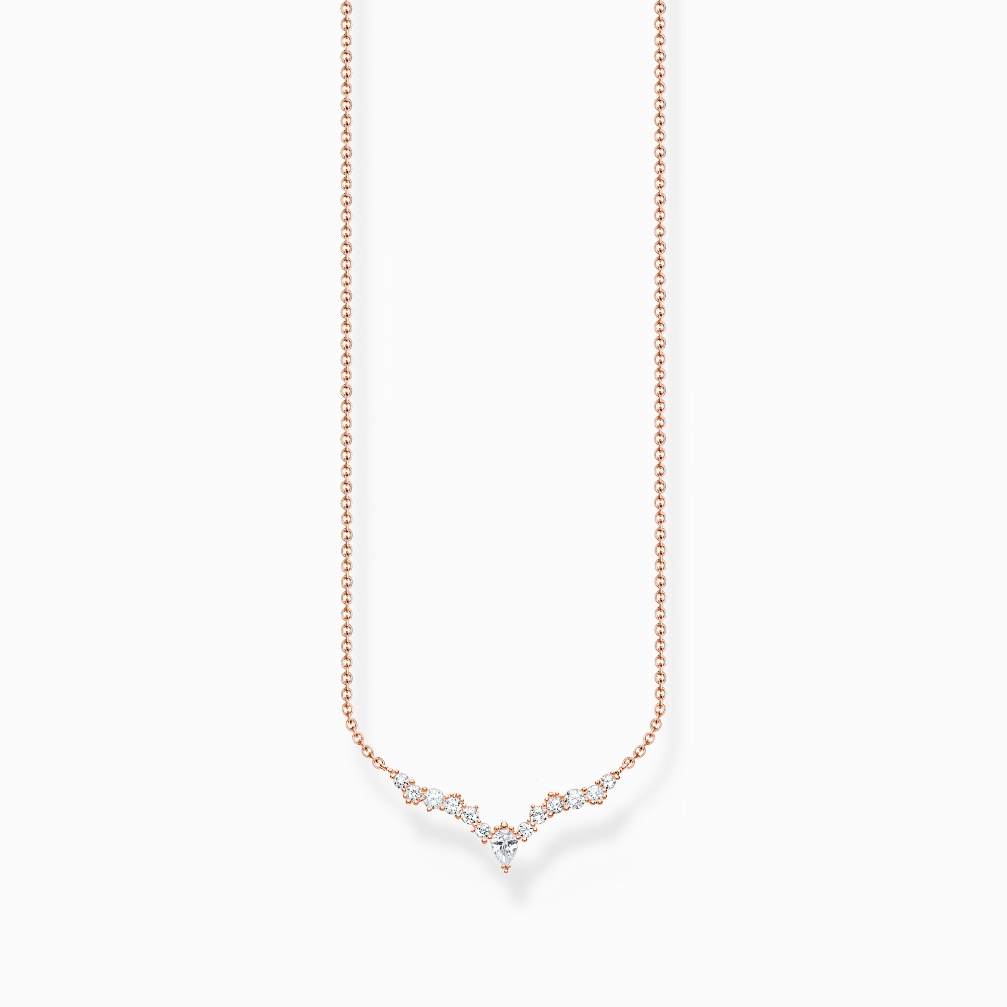 Necklace ice crystals rose gold from the Charming Collection collection in the THOMAS SABO online store
