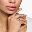 Ring mit aqua und wei&szlig;en Steinen Silber aus der  Kollektion im Online Shop von THOMAS SABO