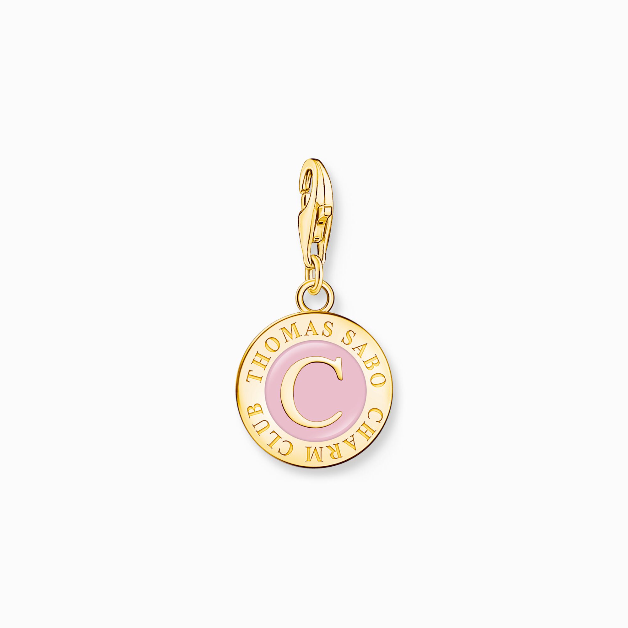 Member Charm pink Charmista Coin gold plated from the Charm Club collection in the THOMAS SABO online store