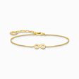 Gold-plated bracelet with infinity pendant from the Charming Collection collection in the THOMAS SABO online store
