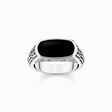 Ring mit schwarzem Onyx Silber aus der  Kollektion im Online Shop von THOMAS SABO