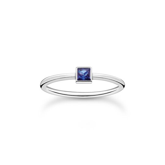 Ring mit blauem Stein silber aus der Charming Collection Kollektion im Online Shop von THOMAS SABO