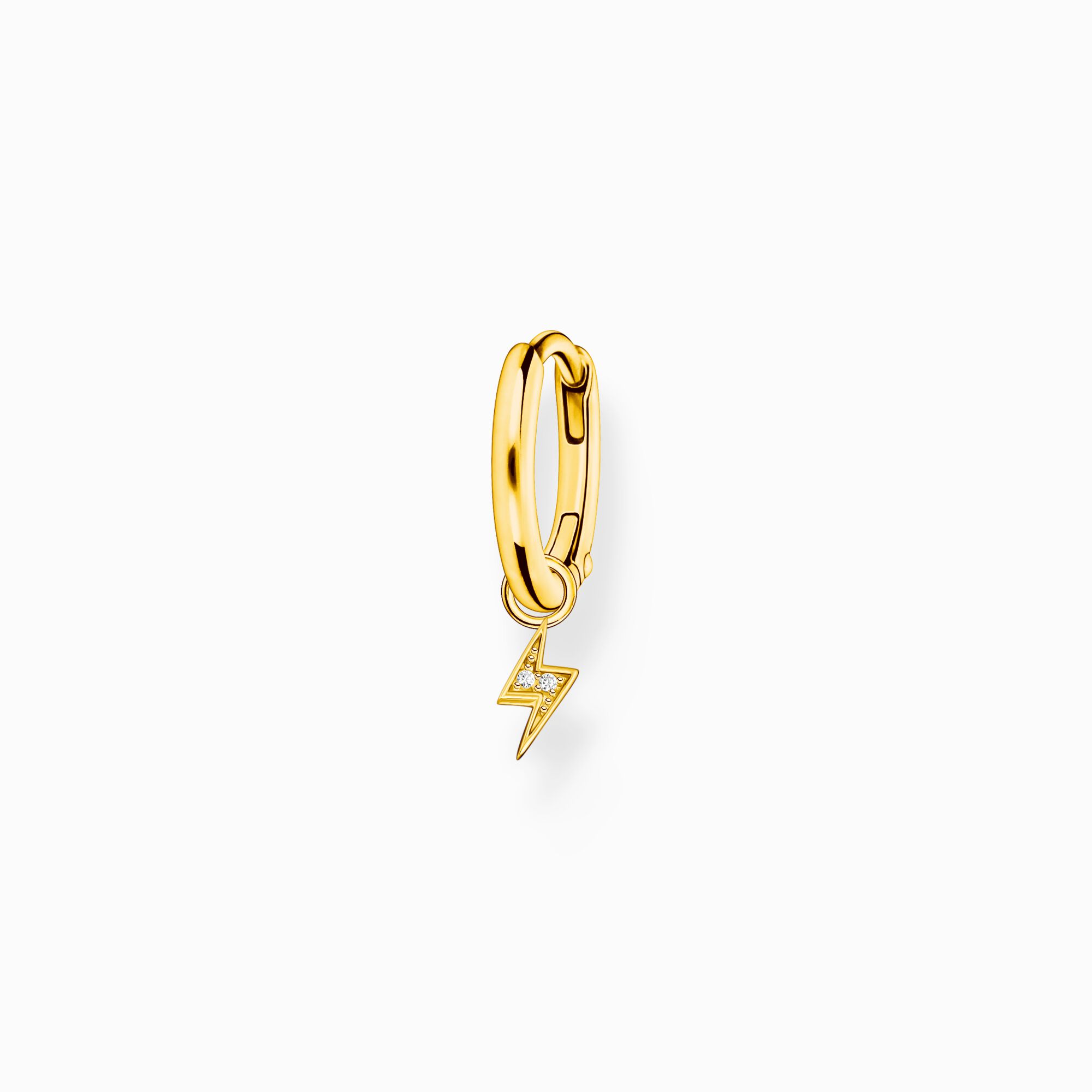 Cr&eacute;ole&nbsp;unique avec pendentif foudre or de la collection Charming Collection dans la boutique en ligne de THOMAS SABO