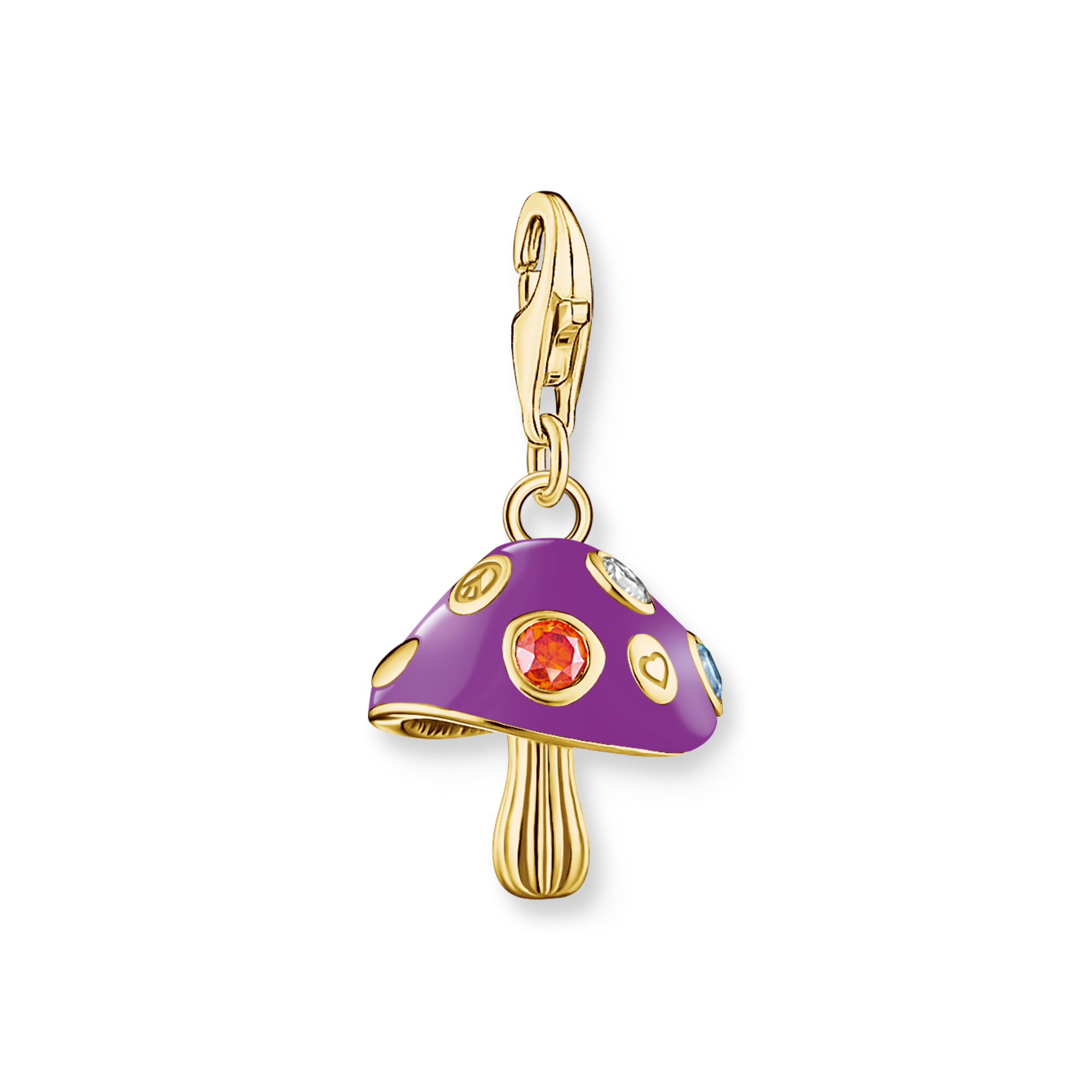 Thomas Sabo Charm-Anhänger bunter Pilz vergoldet mehrfarbig 2211-471-7