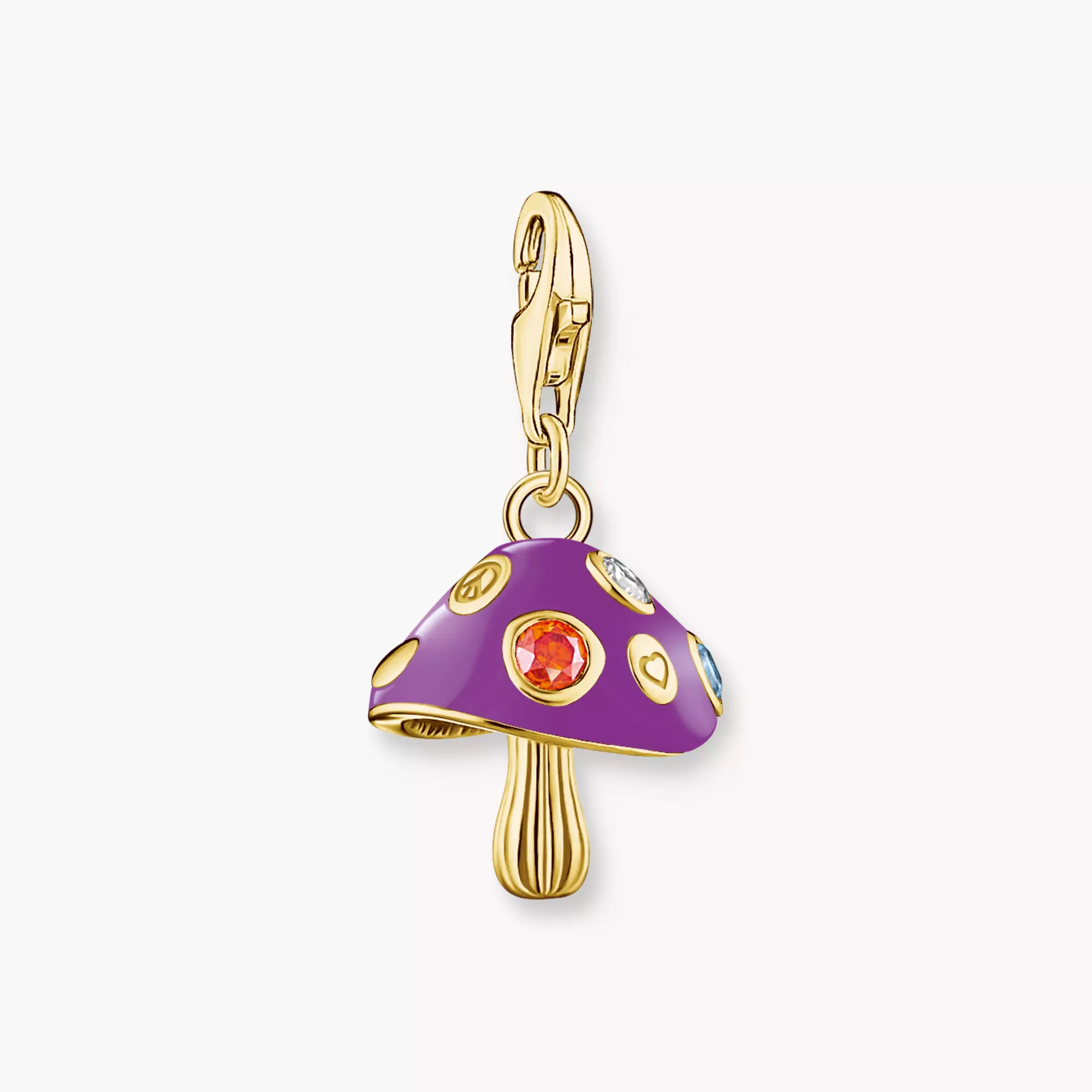 Colgante charm seta de colores chapado en oro | THOMAS SABO