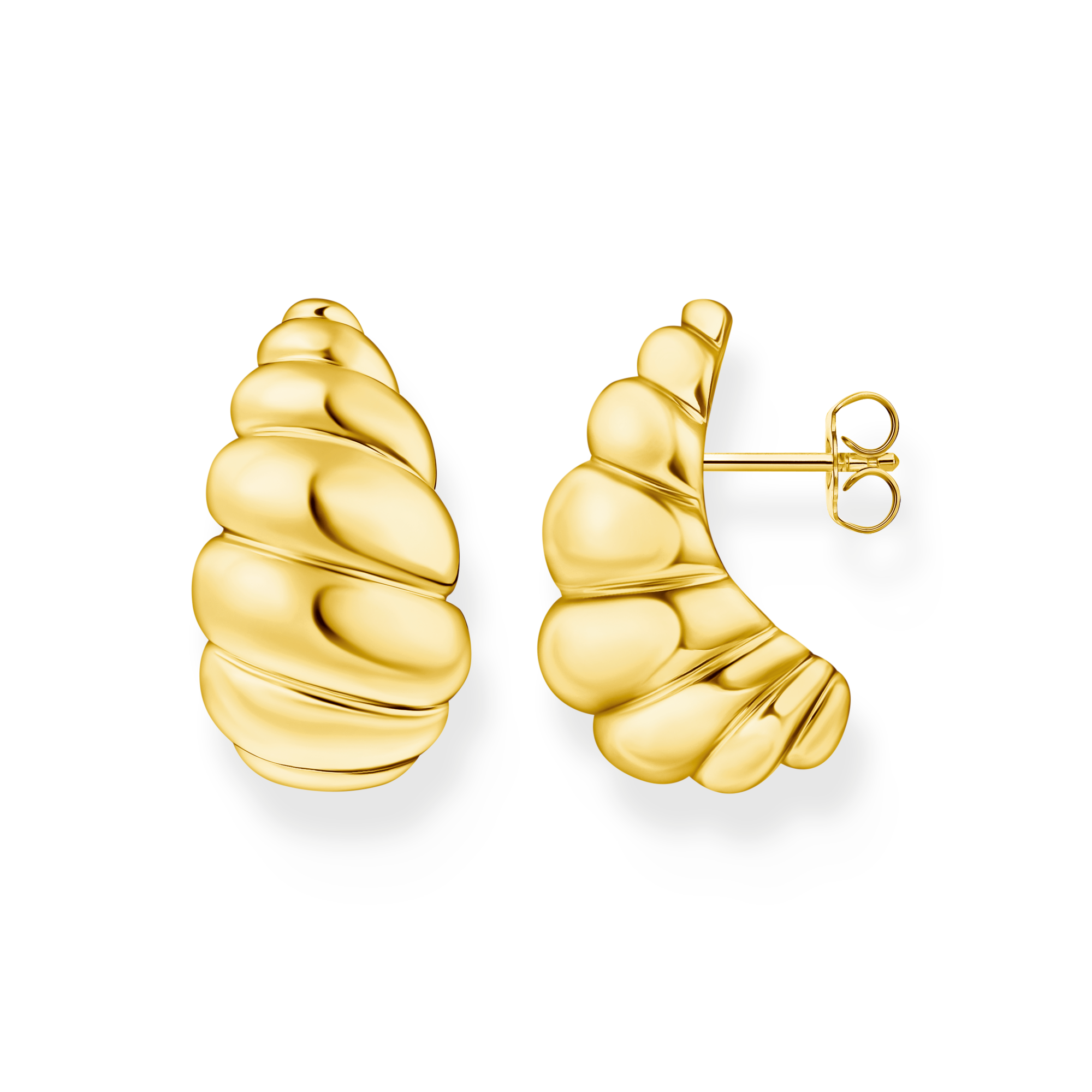 Thomas Sabo Ohrstecker organische Formen vergoldet gelbgoldfarben H2326-413-39