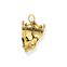 Pendant skull king gold from the  collection in the THOMAS SABO online store