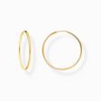 Gold-plated medium hoop earrings from the  collection in the THOMAS SABO online store