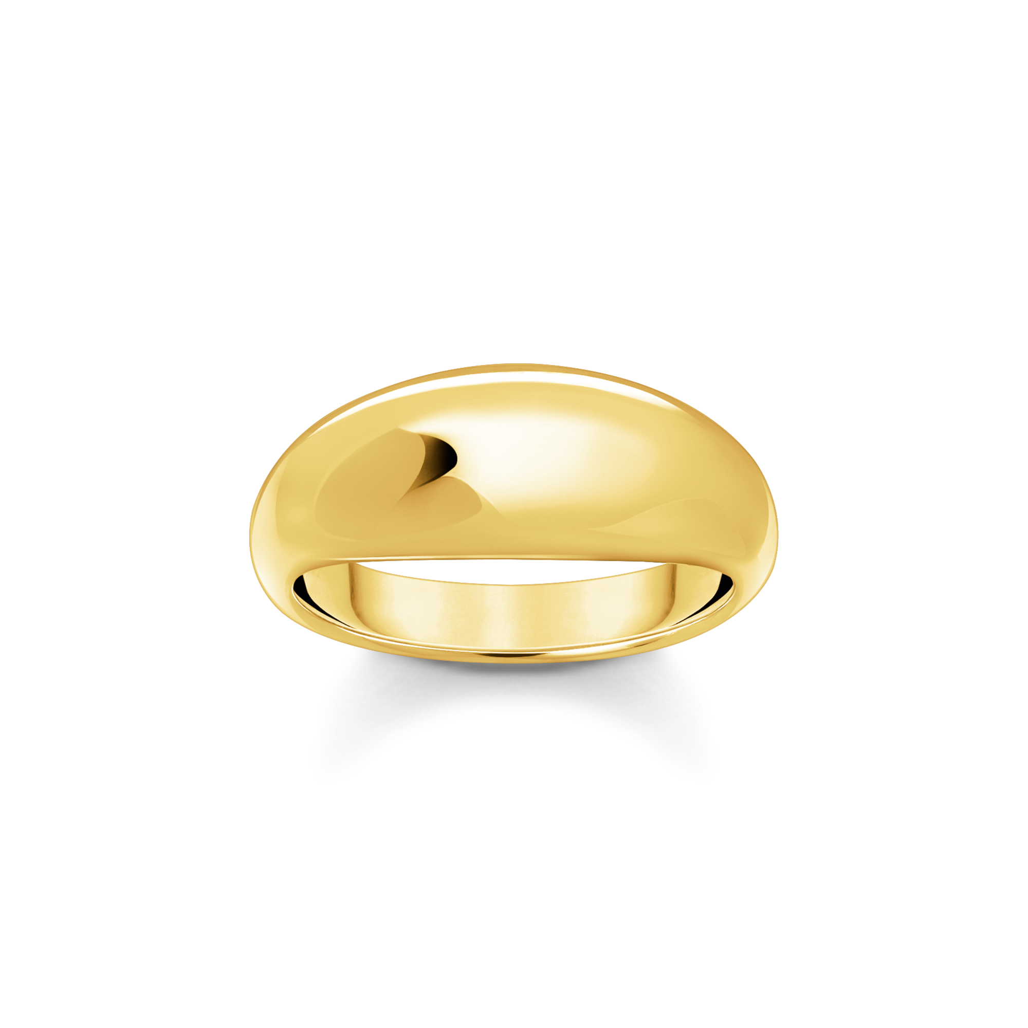 Thomas Sabo Ring mit zeitlos-edlem Design vergoldet gelbgoldfarben TR2472-413-39-60