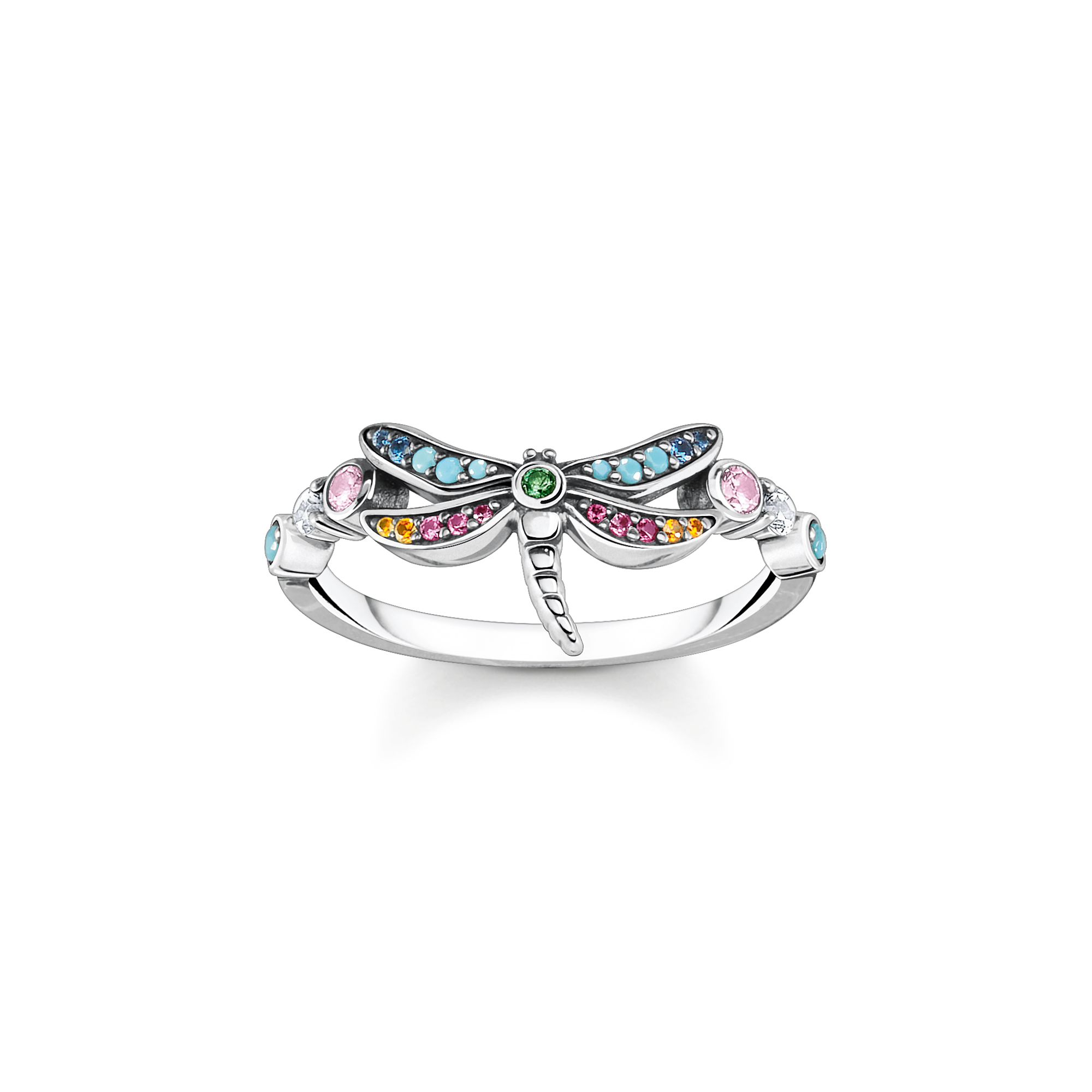 56 Thomas Sabo Damen-Ring Glam & Soul 925 Sterling Silber Diamant Pavè weiß Gr 