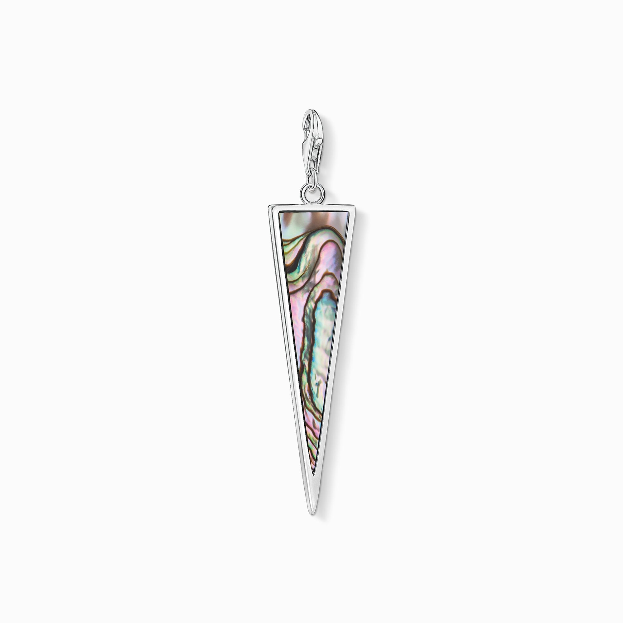 Charm pendant triangle mother-of-pearl turquoise from the Charm Club collection in the THOMAS SABO online store
