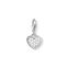 Charm pendant glitter heart from the Charm Club collection in the THOMAS SABO online store