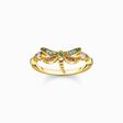 Ring dragonfly with coloured stones gold from the  collection in the THOMAS SABO online store
