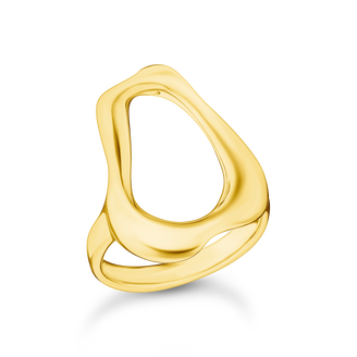 Gold-plated ring Natural Beauty from the  collection in the THOMAS SABO online store