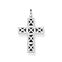 Anh&auml;nger Kreuz schwarze Steine aus der  Kollektion im Online Shop von THOMAS SABO
