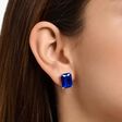 Clous d&#39;oreilles avec pierre bleue argent de la collection  dans la boutique en ligne de THOMAS SABO