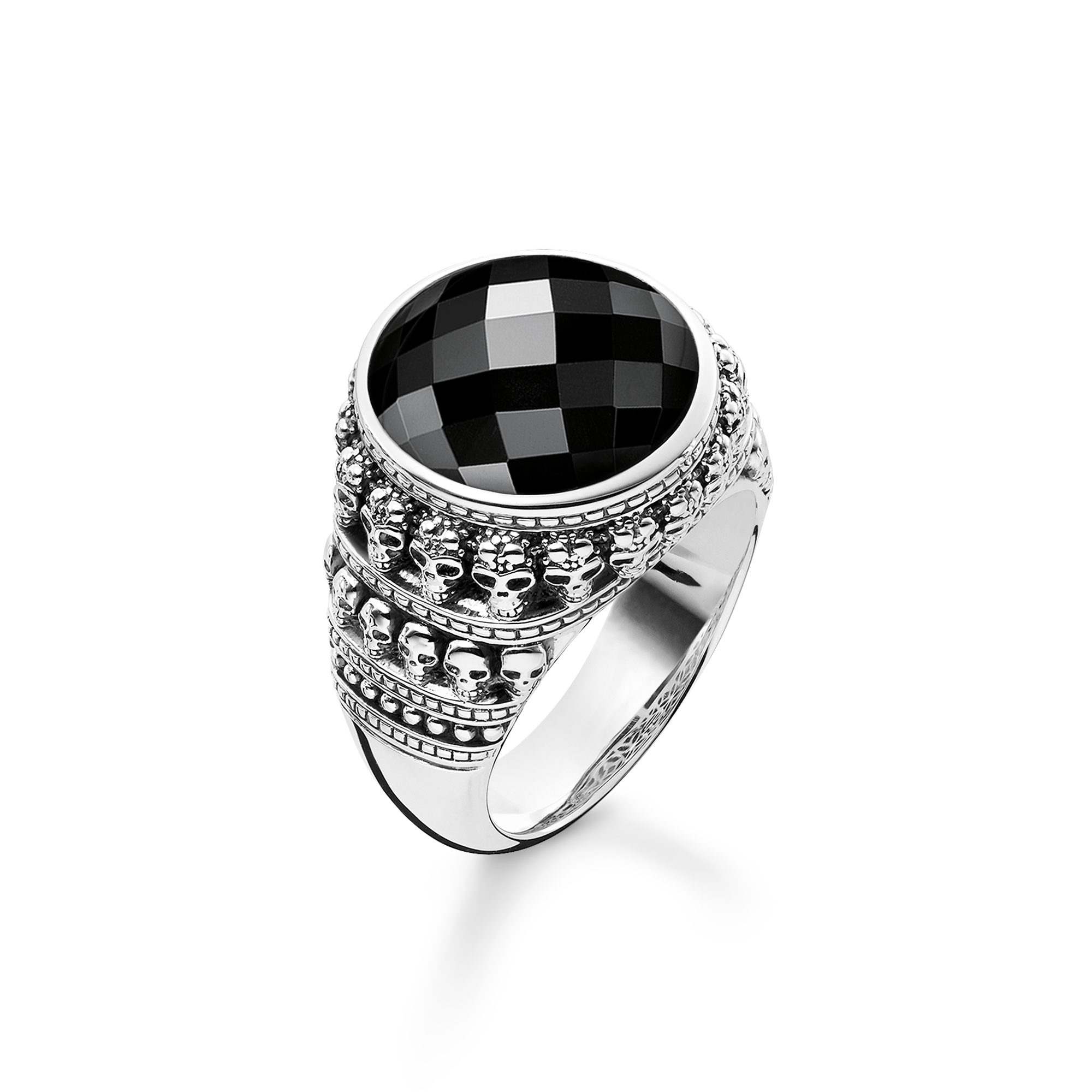 Thomas Sabo Ring Totenkopf schwarz TR2005-024-11-54