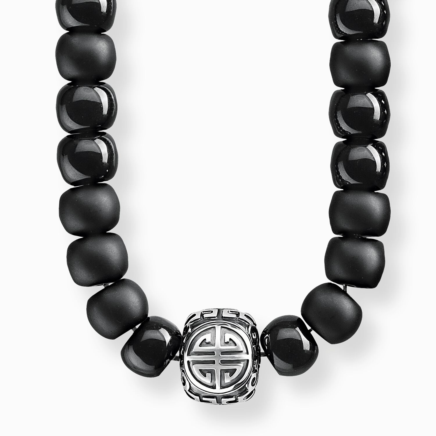Power necklace ethno black from the  collection in the THOMAS SABO online store