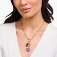 Yellow-gold plated pendant with imitation amethyst from the  collection in the THOMAS SABO online store