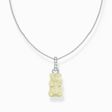 Cadena de plata con colgante de Osito de Oro blanco y piedras de circonita de la colección Charming Collection en la tienda online de THOMAS SABO