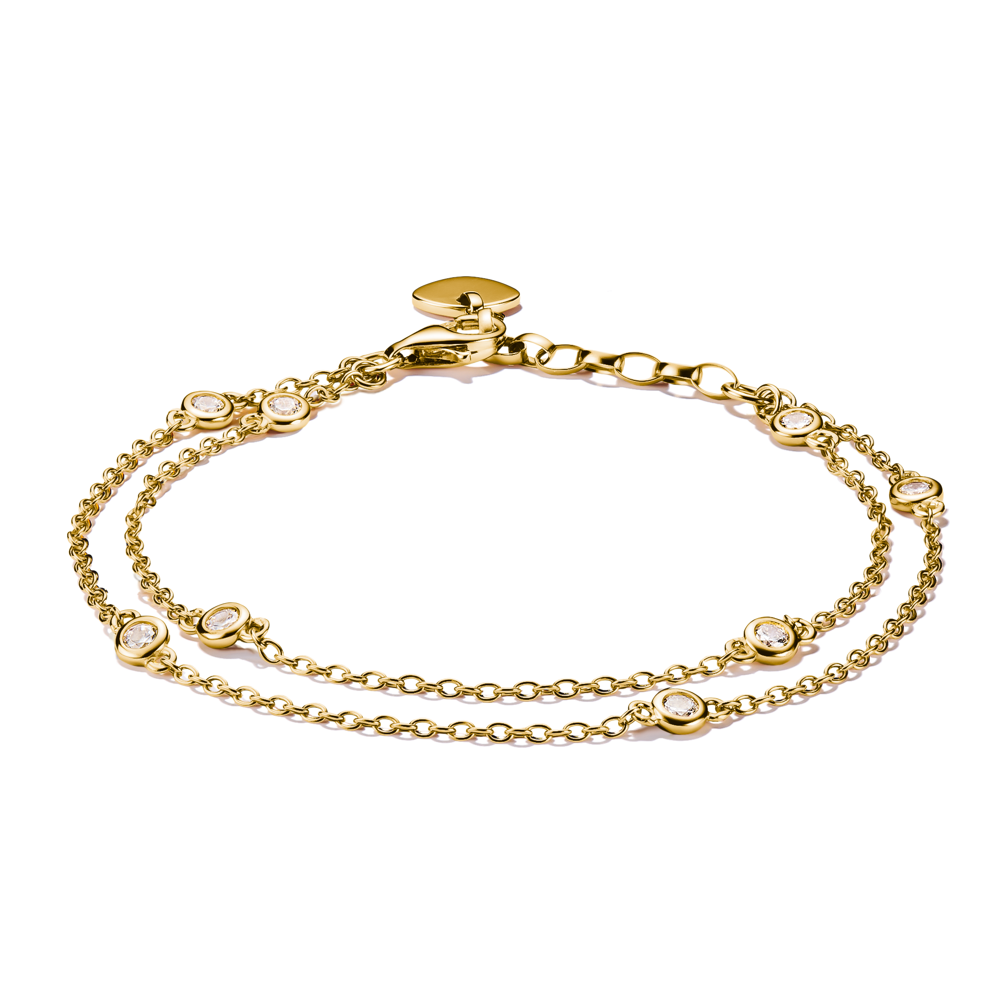 Pandora 568342C01-17 - Kugeln & Pavé Armband - Gelbgold Vergoldung