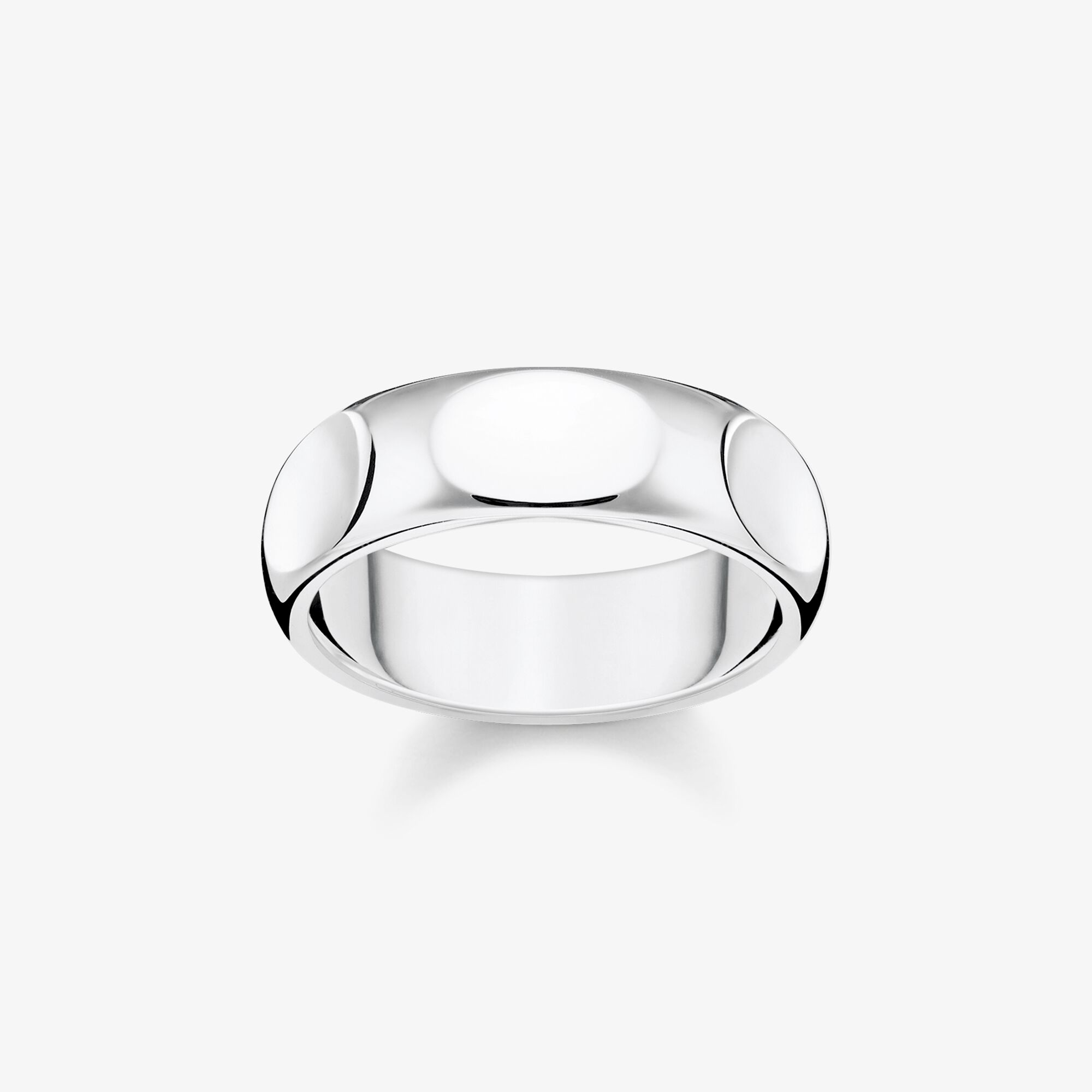 THOMAS SABO Ring Puristisches silber, Sterlingsilber, Größe: 54, Unisex