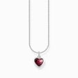 Cadena de plata con colgante de coraz&oacute;n rojo oscuro de la colección Charming Collection en la tienda online de THOMAS SABO
