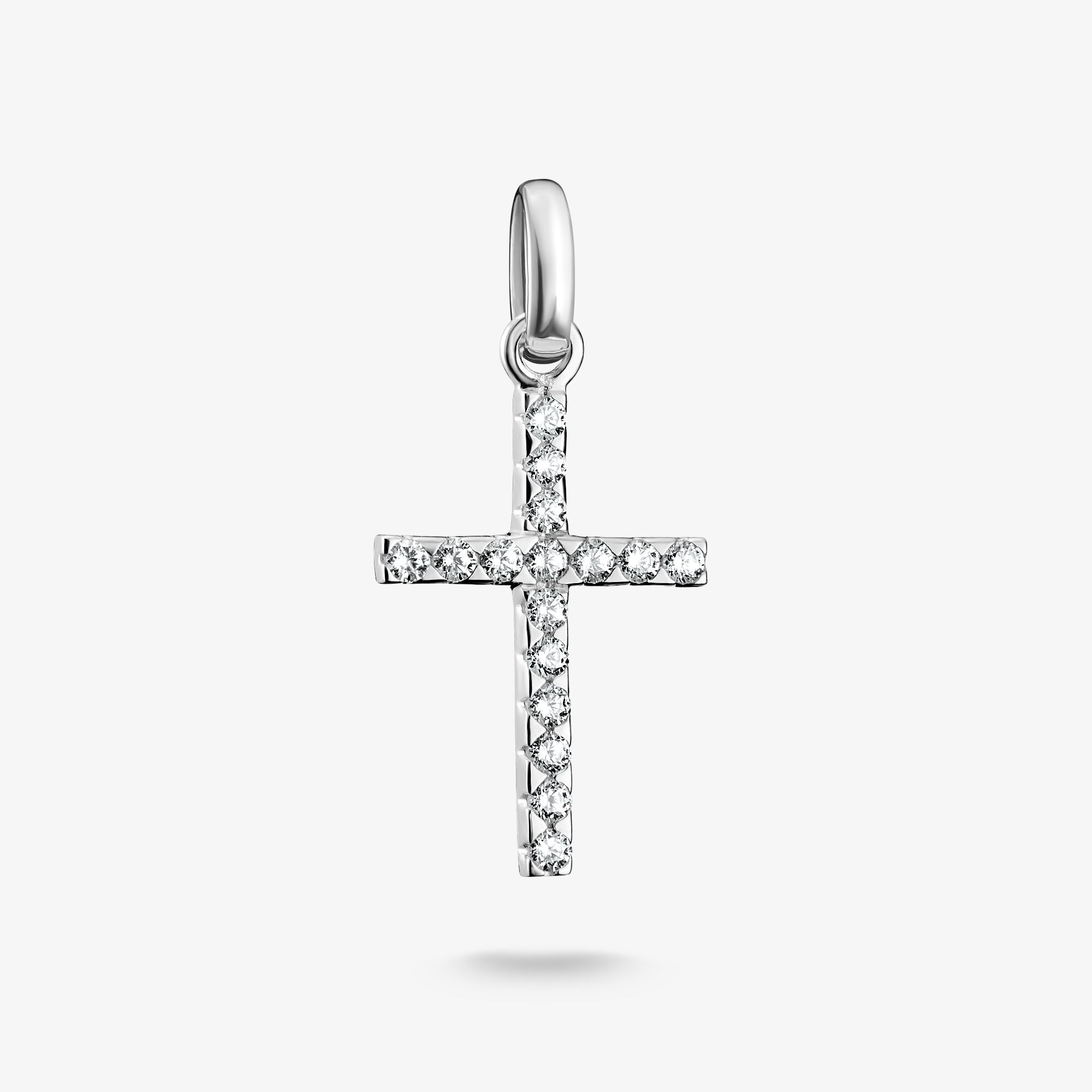 THOMAS SABO Charm-Anhänger Kreuz mit Steinen Connect Silber, Sterlingsilber, Größe: one size, Damen