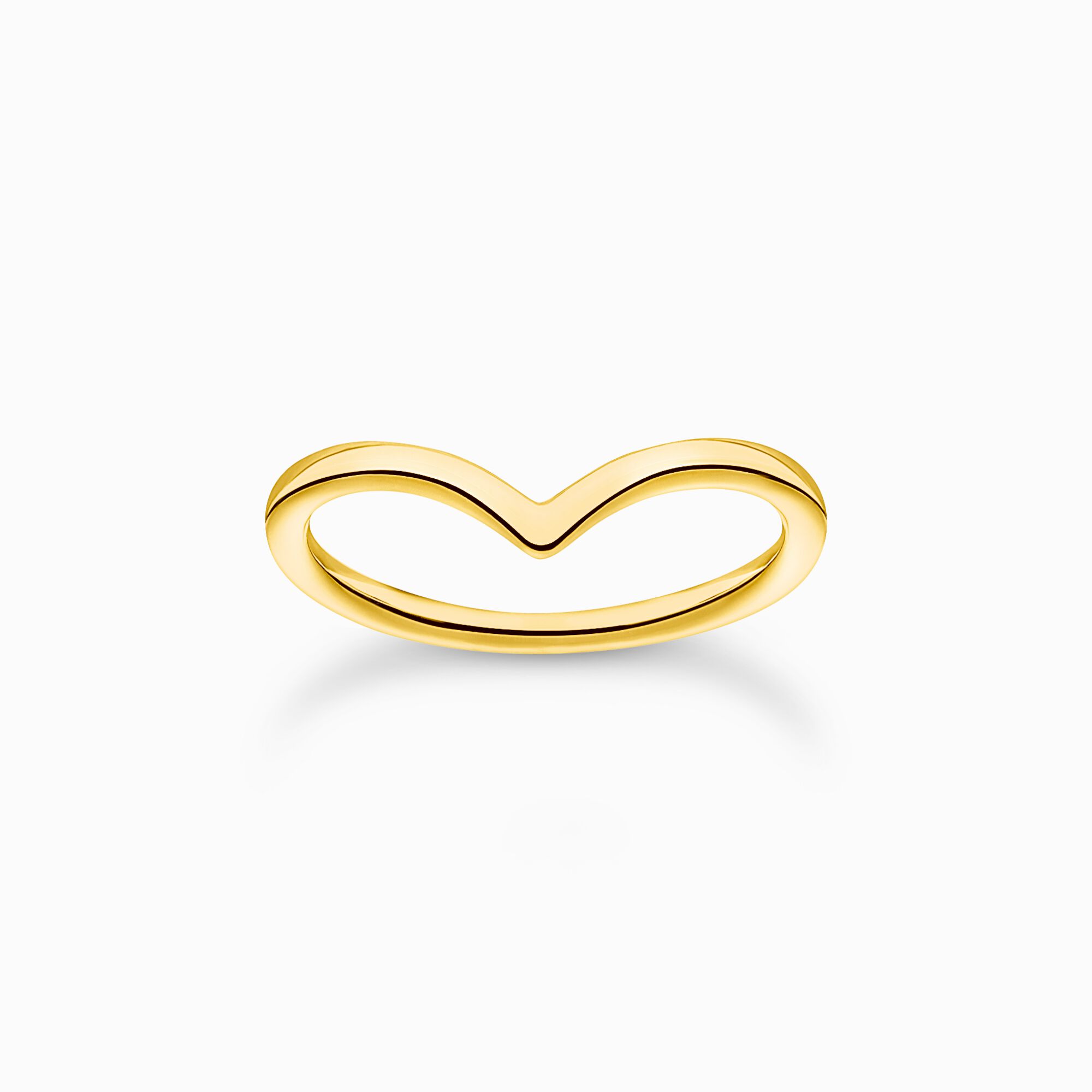 Ring V-shape gold from the Charming Collection collection in the THOMAS SABO online store