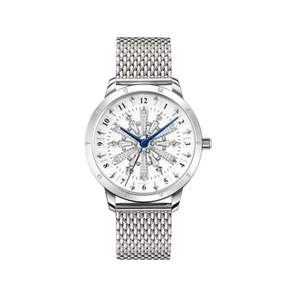 Women&rsquo;s watch snowflakes in 3D optics white and silver from the  collection in the THOMAS SABO online store
