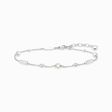 Armband mit wei&szlig;en Perlen und wei&szlig;en Steinen Silber aus der  Kollektion im Online Shop von THOMAS SABO