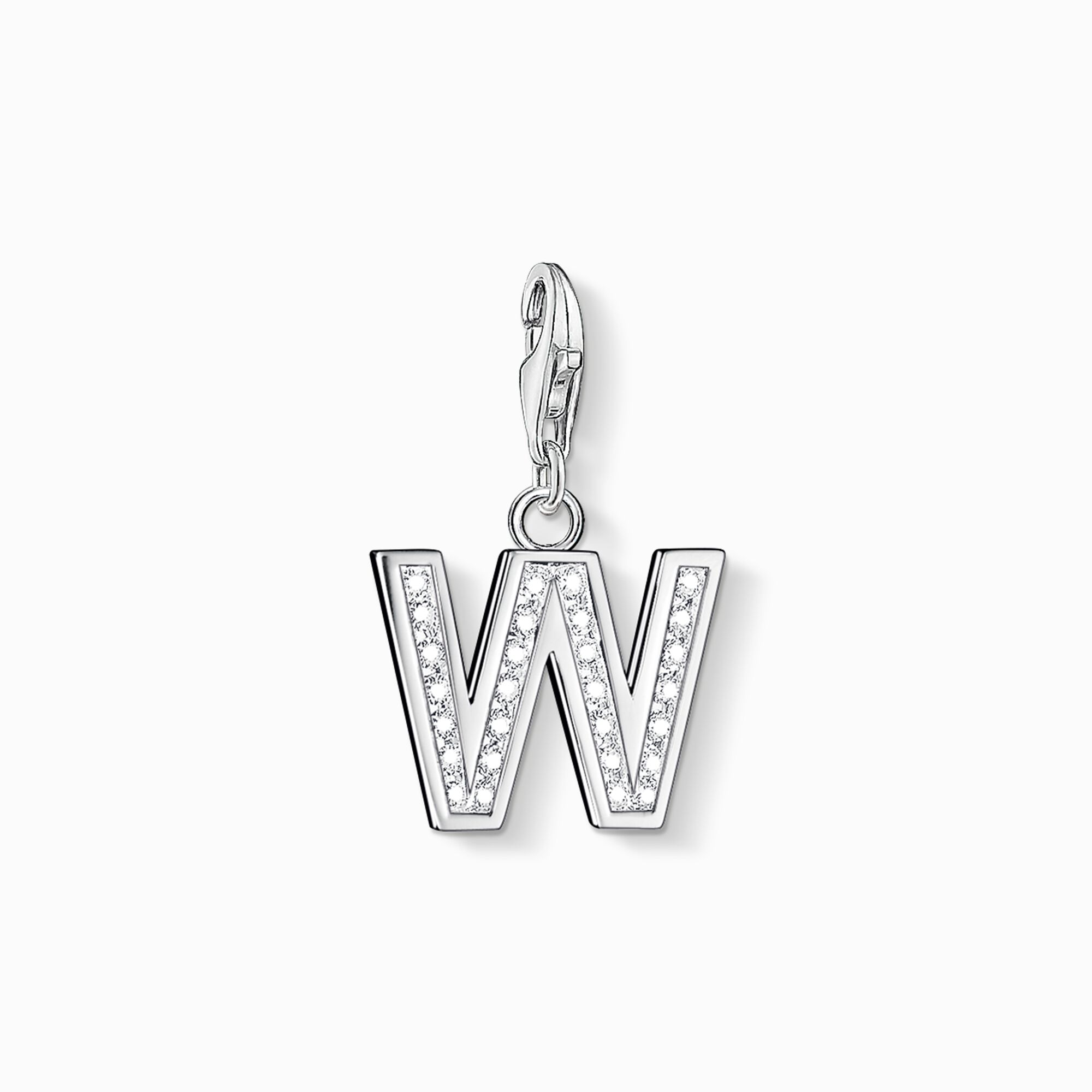 Charm pendant letter W from the Charm Club collection in the THOMAS SABO online store