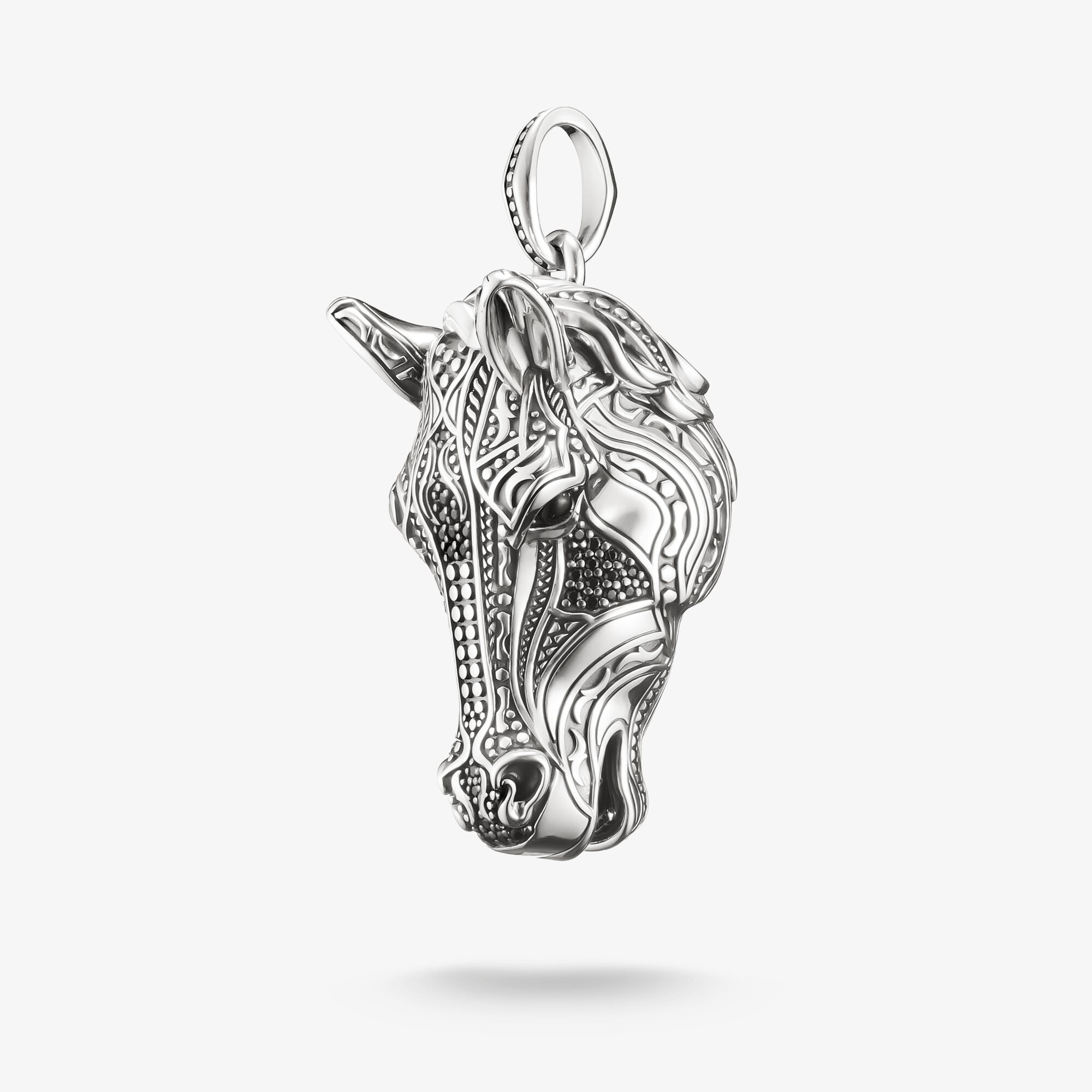 THOMAS SABO Pendentif petite tête de cheval Wild Horses chevaux sauvages argent, Argent sterling, Taille: one size, homme