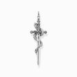 Pendant blackened sword with snake from the  collection in the THOMAS SABO online store