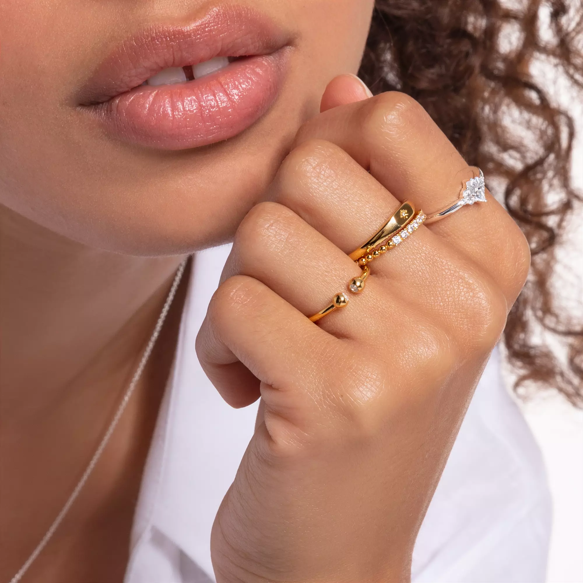 Bague Thomas Sabo En Argent - Taille 52, Occasion Avec Quelques Usures, Couleur Argenté
