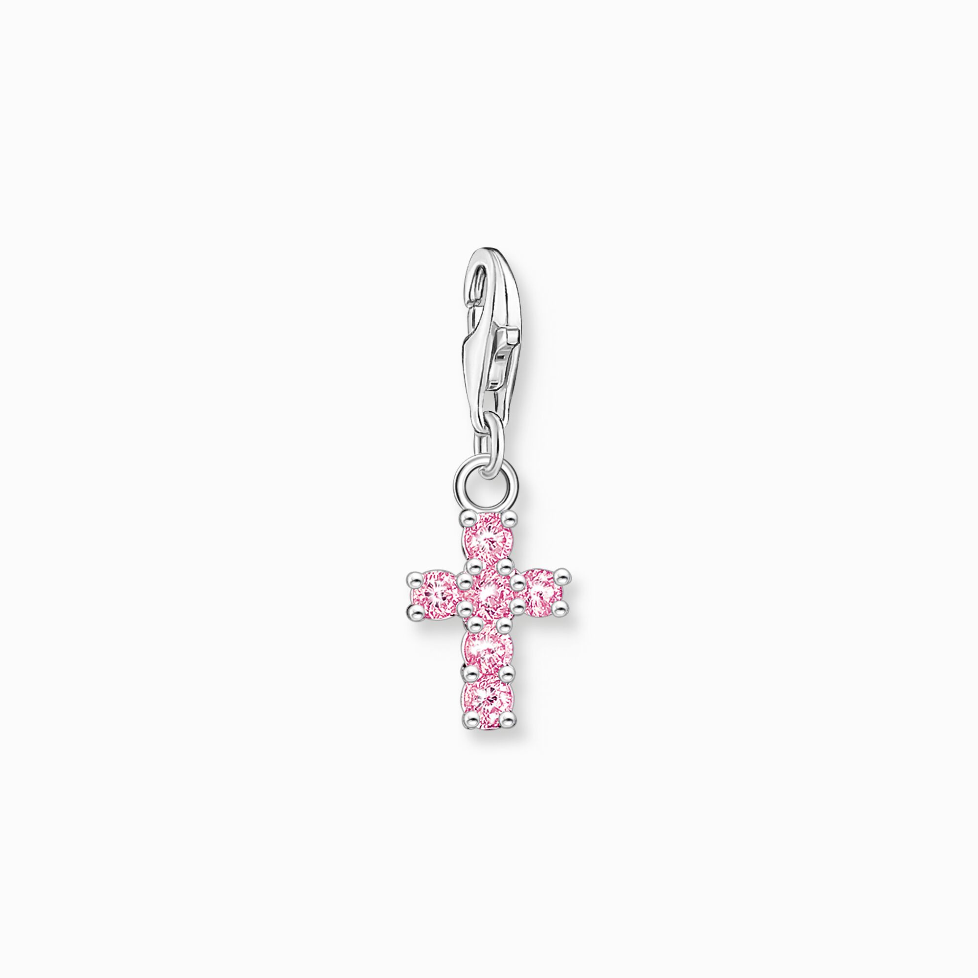 Charm pendant pink cross silver from the Charm Club collection in the THOMAS SABO online store