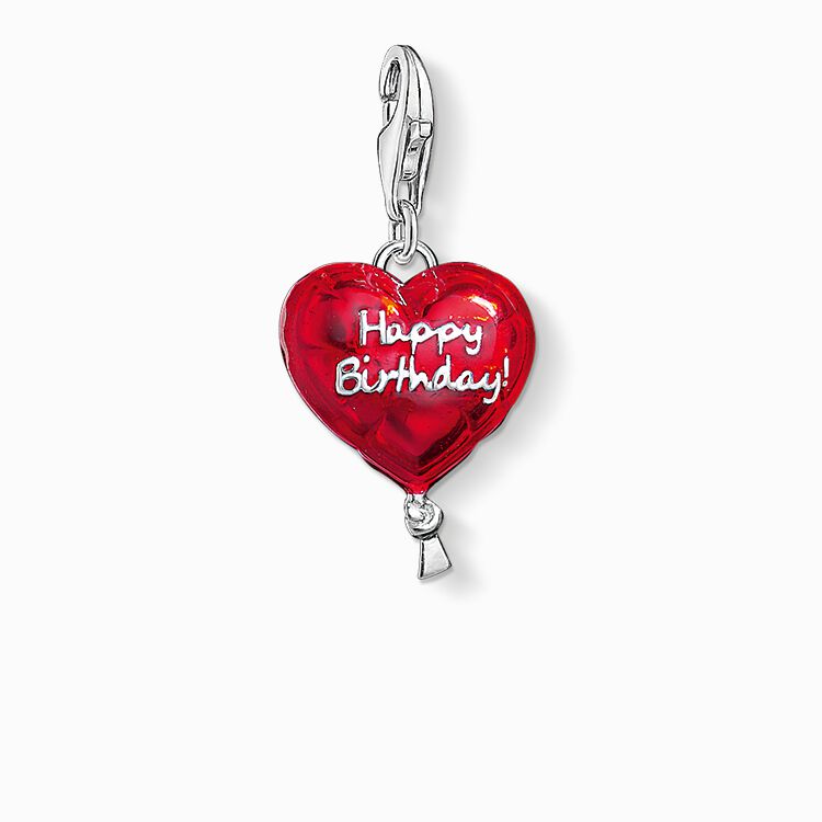 Charm pendant balloon HAPPY BIRTHDAY from the Charm Club collection in the THOMAS SABO online store