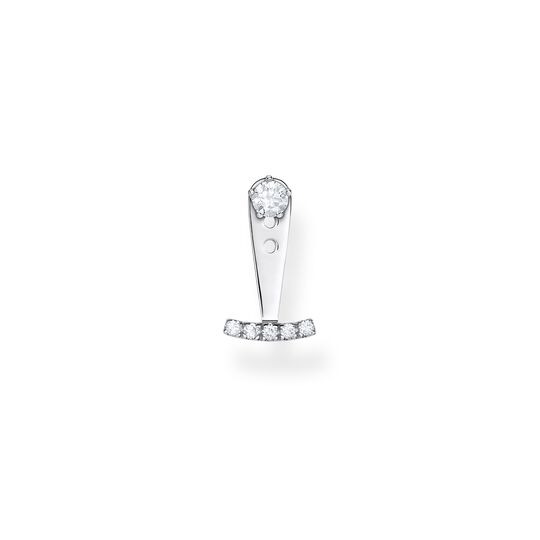 Single ear stud white stones, silver from the Charming Collection collection in the THOMAS SABO online store