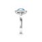 Solitaire ring light blue cosmos from the  collection in the THOMAS SABO online store