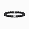 Bracelet de Beads en obsidienne, argent noirci de la collection  dans la boutique en ligne de THOMAS SABO