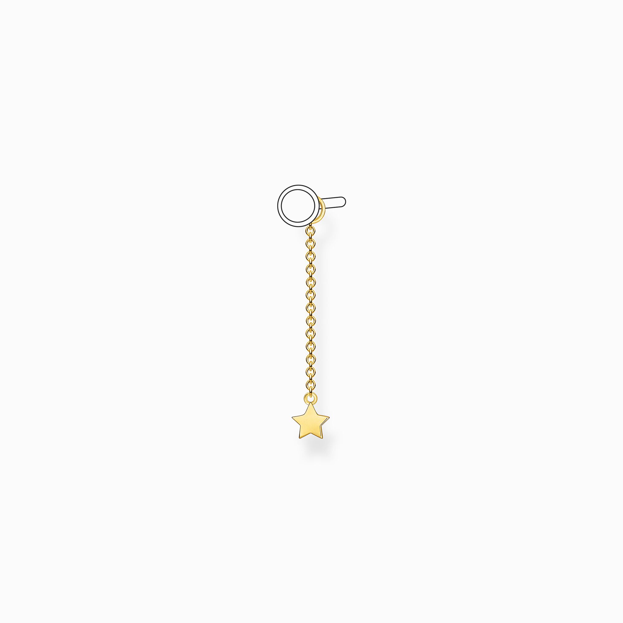 earring – Golden chain pendant SABO with THOMAS