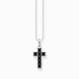 Cadena cruz con piedras negras plata de la colección  en la tienda online de THOMAS SABO