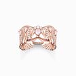 Ring phoenix wing with pink stones rose gold from the  collection in the THOMAS SABO online store