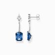 Ohrringe mit blauen und wei&szlig;en Steinen Silber aus der  Kollektion im Online Shop von THOMAS SABO