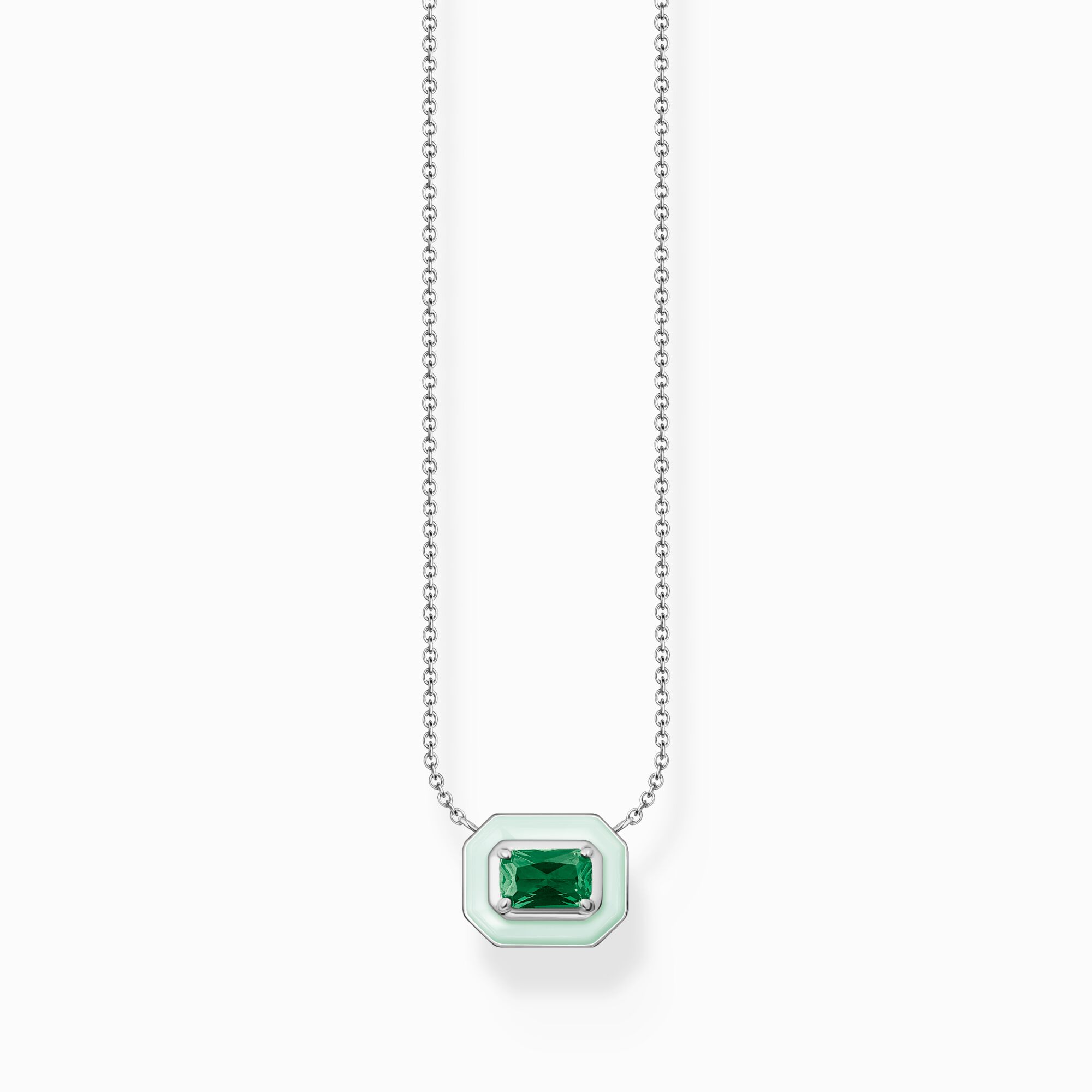 Necklace with green stone silver from the Charming Collection collection in the THOMAS SABO online store