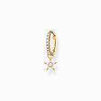 Single hoop earring with star pendant gold from the Charming Collection collection in the THOMAS SABO online store