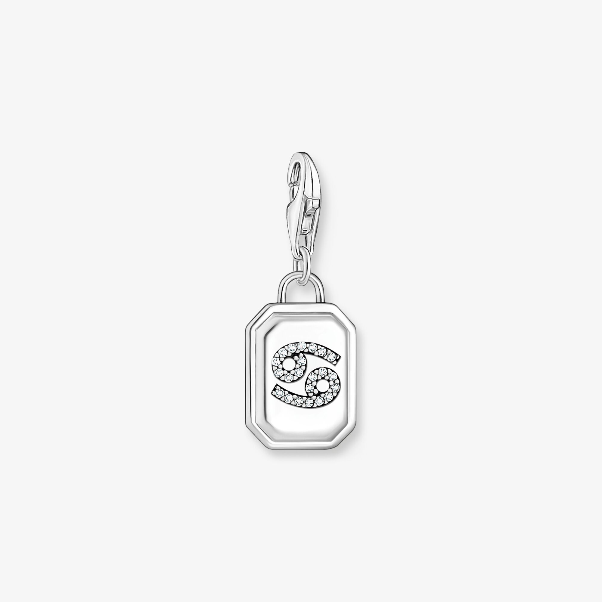 THOMAS SABO Charm-Anhänger Sternzeichen Krebs mit Steinen Silber, Sterlingsilber, Größe: one size, Damen