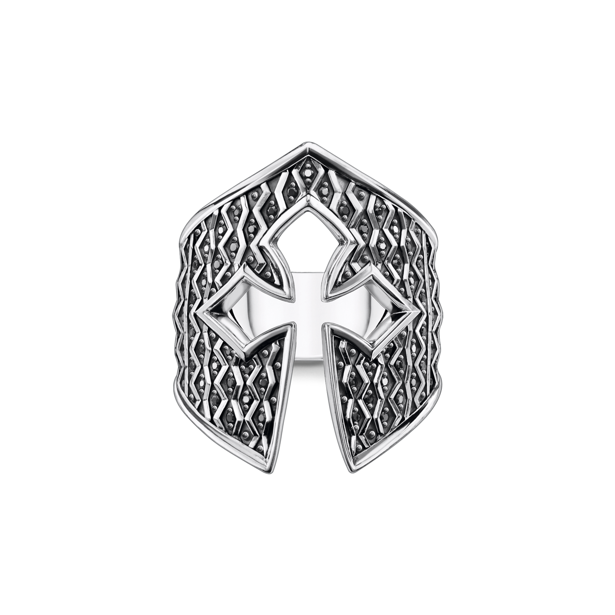 Thomas Sabo Ring Ritterhelm schwarz TR2308-643-11-48
