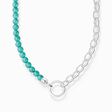 Charm-halsband med turkosa beads silver ur kollektionen Charm Club i THOMAS SABO:s onlineshop